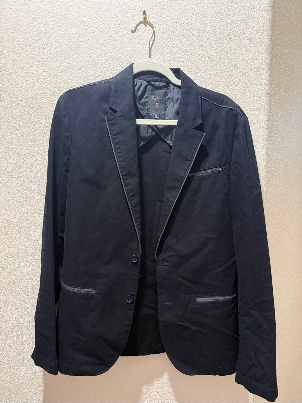 Guess Men's black Blazer Sport Coat